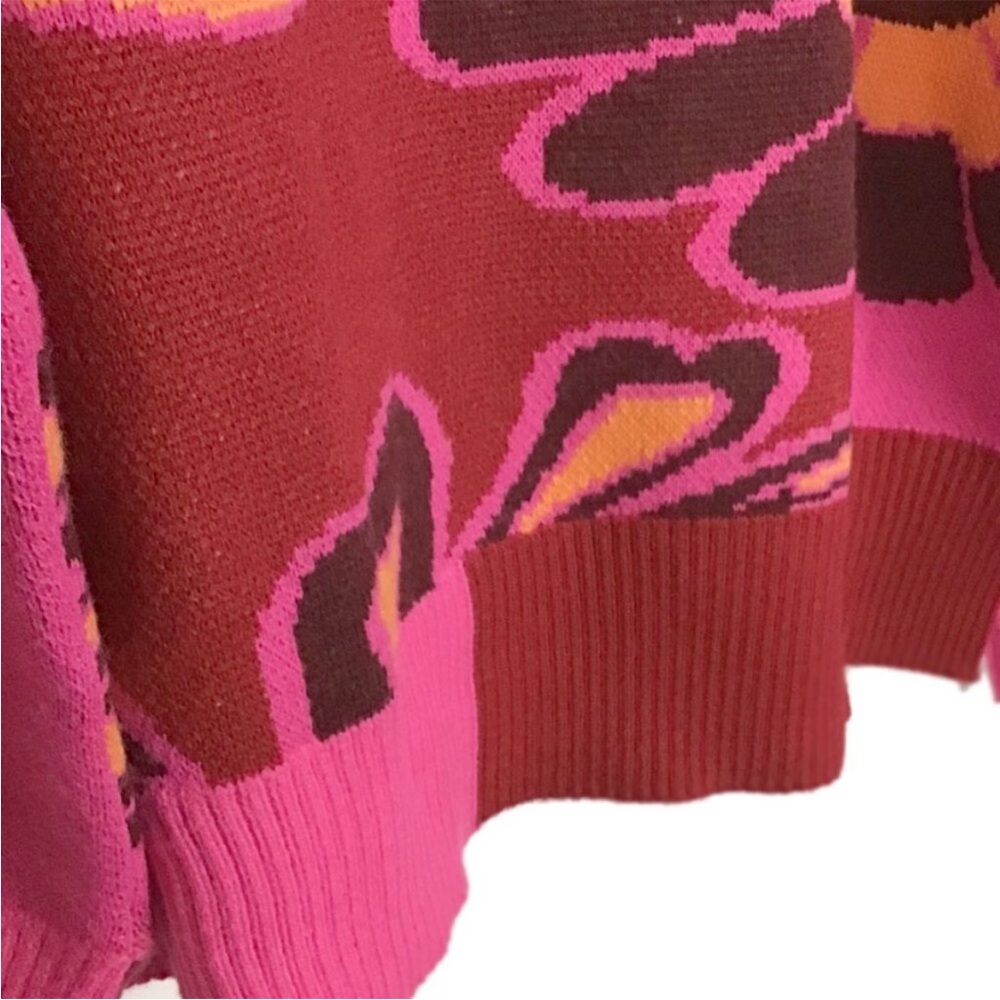FARM Rio Women's Vibrant Shoulder Cut Out Sweater, NWT, XL - Picture 9 of 15